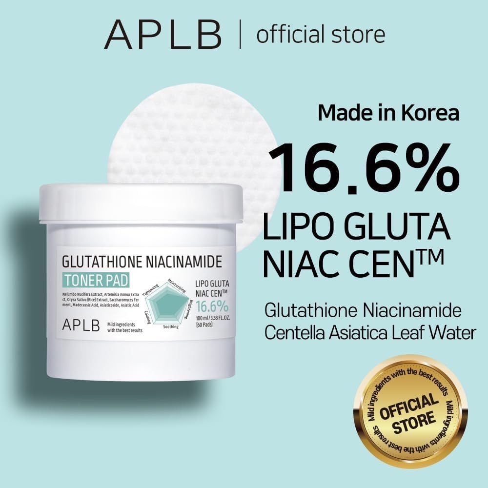 APLB Glutathione Niacinamide Toner Pad- sensitive skin, tighten pores, brighten - Picture 2 of 11